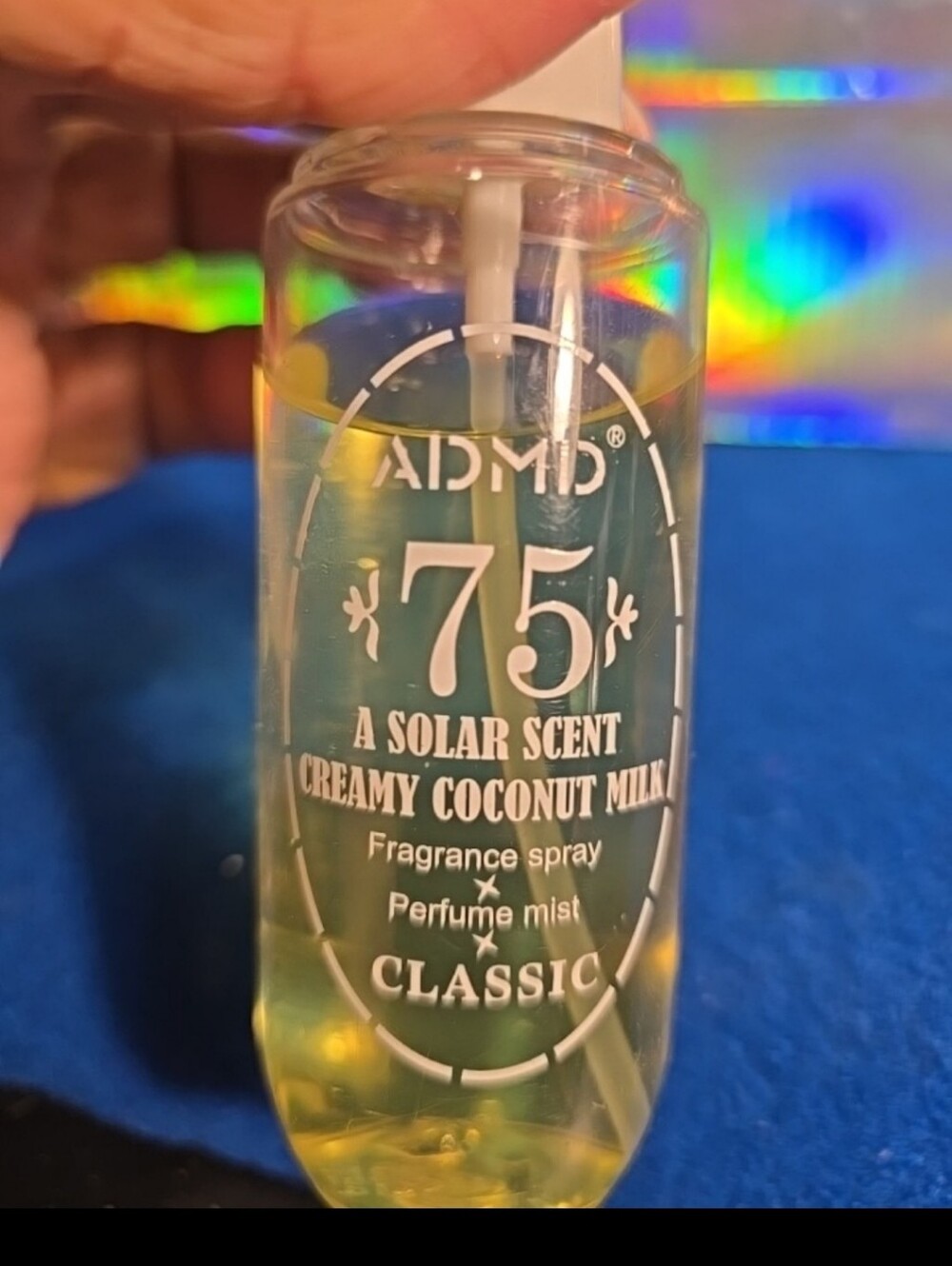 060826 A solar scent creamy coconut milk  75 Perfume Mist 2oz (30ml)  . 80% full